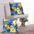 thumbnail image 6 of Layers Of Yellow and Blue Flowers Throw Pillow Covers Pillowcases 20 x 20 Inch Home Decor 2 Packs for Bedroom Sofa, 6 of 6