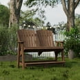 thumbnail image 2 of Wildridge Heritage Double High Adirondack, Tudor Brown - All-Weather Recycled Plastic Furniture for Patio, Deck, Lawn, 2 of 4