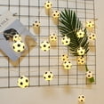 thumbnail image 3 of KAKOWELY Guirnalda de luces LED con forma de balón de fútbol, divertida y encantadora decoración para celebraciones, fiestas, dormitorios y cumpleaños (3 m, 20 LED, funciona con pilas), 3 of 4