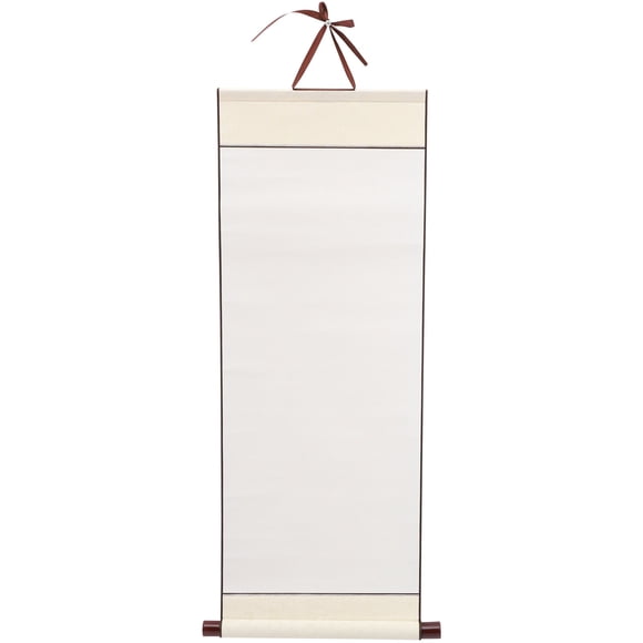 1pc Montaje en blanco Colgando Scroll Papel Chino Arte de la pared Desplazamiento para caligrafía