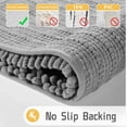 thumbnail image 4 of MK Gdledy Upgrade Luxury Bathroom Rug Mat Ultra Soft Thick Absorbent Bath Mats, Non Slip Chenille Toilet Mat for Bathroom, Bedroom, Kitchen, Shower, Tub, 4 of 6