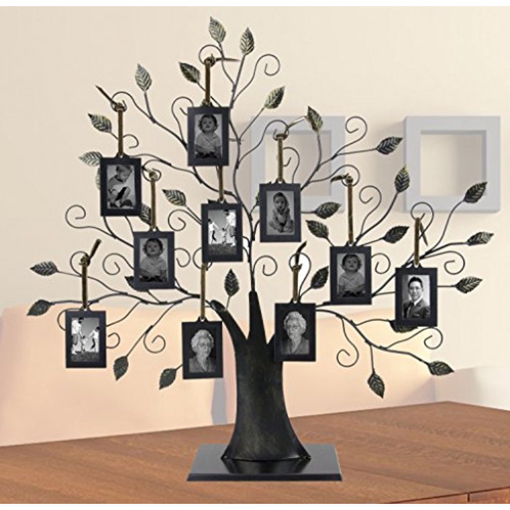 Large Family Tree with 10 Hanging Photo Frames