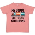 thumbnail image 3 of Inktastic Daddy Still Plays with Trains Boys or Girls Toddler T-Shirt, 3 of 5