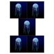 thumbnail image 3 of sweethay Home Restaurant Aquarium Artificial Jellyfish Fishtank Pet Decoration Suction Fake Aquaria Supplies Accessories Cups Type2 NO2, 3 of 6