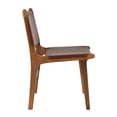 thumbnail image 6 of DecMode Leather Lounge Chair, Brown, Set of 2, 6 of 11