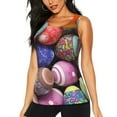 thumbnail image 2 of Picia Easter Eggs1 Pattern Women's Workout Tank Top,Breathable Activewear,Slim Fit Athletic Top,Versatile Workout Moisture-wicking top-X-Large, 2 of 9