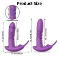 thumbnail image 6 of Wearable Dildo Panty Vibrator, XBONP App G-Spot Vibrator with 9 Vibration Modes, Adult Sex Toys for Women Couples, Purple, 6 of 7