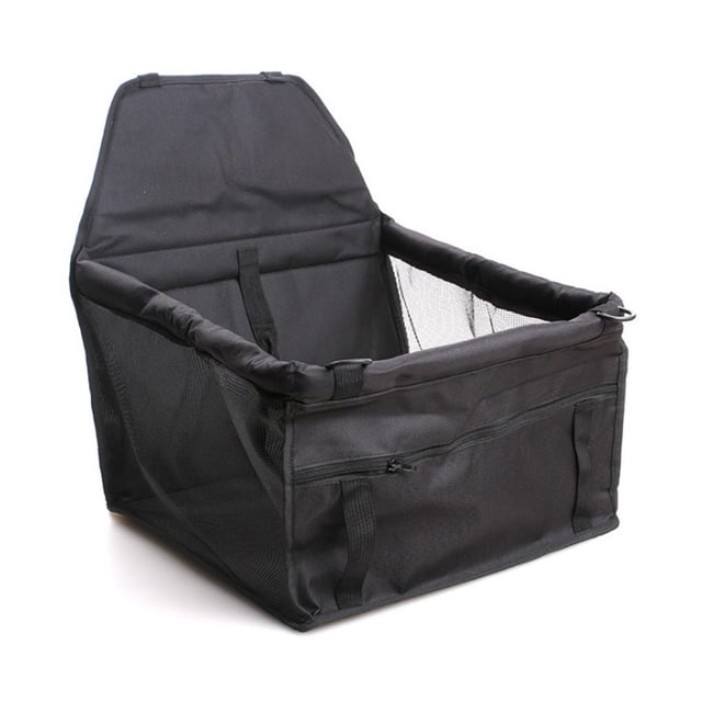 Portador de mascotas, accesorios multicolores para exteriores, transpirable, resistente al desgaste, equipo de viaje, asiento elevador plegable, Hábitats y jaulas para animales pequeños Negro Methold PT004003-01