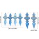 thumbnail image 3 of Christmas Decoration 4PCS Blue Gold Gourd Ornaments Plastic Gourd Decorative Pendants Christmas Tree Arrangement Garland Rattan Ornaments, 3 of 6