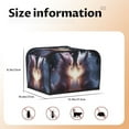 thumbnail image 5 of Picia Fox Couple Print 4 Slice Toaster Cover , Toaster Protector Dustproof Kitchen Appliance Cover, Kitchen Appliance Dustproof Protector, 5 of 7