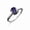 Black Vermeil, variant on Alexandrite Oval Cut Color Changing Gemstone Ring 925 Sterling Silver Wedding Band - June Birthstone Handmade Boho Statement Jewelry Size - 3