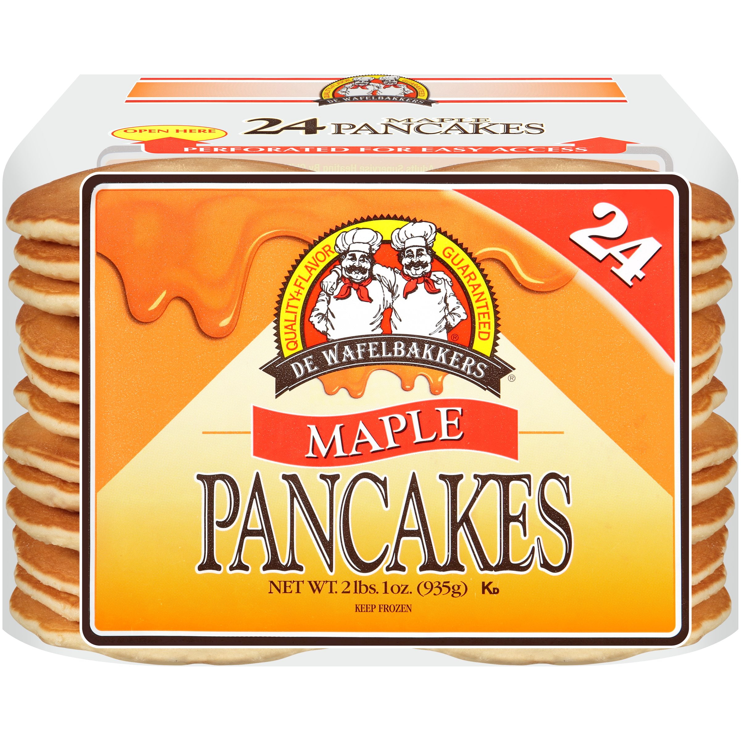 De Wafelbakkers Janssen & Meyer Maple Pancakes, 24 ct, 33 oz