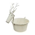 thumbnail image 1 of Maceta Decorativa Con Marco De Ciervo, Maceta De Metal Con Forma De Ciervo, Maceta De Pie Para Decoración Del Hogar, Jardinería, Patio, Balcón, Entrada, Estilo Retro Blanco. Blanco retro, 1 of 8