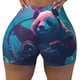thumbnail image 2 of Balery DJ Panda Hot Air Balloon Pantalones cortos de entrenamiento estampados para mujer, sin costuras, ajustados, para gimnasio, yoga, correr, deportes, ejercicio activo, fitness.-XX-Large, 2 of 8