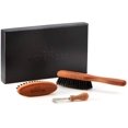 thumbnail image 1 of ZilberHaar Kit de cuidado de cepillo para barba - Cerdas rígidas de jabalí - Ideal para barbas gruesas de media a larga - Distribuye bálsamo y aceite para crecimiento/peinado - Con herramienta de limp, 1 of 3