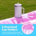 thumbnail image 4 of Inflatable Tanning Pool Lounger Float, 85" x 57" Extra Large Pool Floats Adult with Pillow, 4 in 1 Suntan Tub Raft Floatie,Sunbathing Bed Lounge for Water Blow Up Ball Pit, XL-Blushing Pink, 4 of 10
