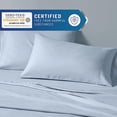 thumbnail image 4 of Degrees of Comfort Coolmax Cooling Sheets Set for Twin XL Size Bed, Moisture Wicking for Night Sweats Best Comfort, Cool Sheets for Hot Sleepers During Warm Weather with Deep Pocket 3PC Light Blue, 4 of 15