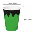 thumbnail image 3 of 20PCS Halloween Disposable Coffee Cups Paper Coffeeware with Dome Lids and Sleeves Hot Cold Beverage Coffee Juice Drinking Cups for Halloween Party Decoration B, 3 of 9