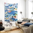 thumbnail image 2 of Piplup Tapestry Aesthetic Wall Hanging for Living Room Bedroom Art Tapestries Poster Blanket College Dorm Home Decor 80x60 Inch, 2 of 8