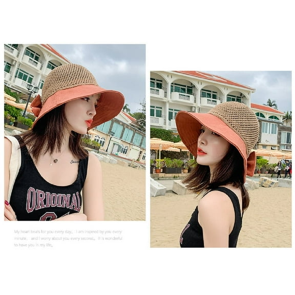 1-Pack Women's Floppy Sun Beach Straw Hat – Wide Brim, Packable & Foldable Summer Cap with UPF 50 for Women & Girls TIKA