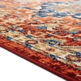 thumbnail image 4 of Luxe Weavers Red Oriental 8x10 Area Rug Stain Resistant Floral Carpet, 4 of 6