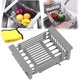 thumbnail image 1 of Colador Ajustable sobre el Fregadero, Escurridor de Platos Expandible de Acero Inoxidable, Colador de Frutas y Verduras de Alta Resistencia, Organizador de Cocina a Prueba de Óxido, 1 of 7