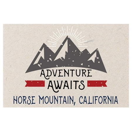 

Horse Mountain California Souvenir 2x3 Inch Fridge Magnet Adventure Awaits Design