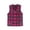 Hot Pink, variant on Fiaer Womens Button Vest Sleeveless Fashion Solid Color Plaid Tanks Slim Fit Warm Button down Tops Pockets Red One Size
