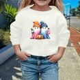 thumbnail image 2 of Wuxian Children'S Halloween Sweatshirt Pullover Cute Ghost Pumpkin Graphic Print Top Shirt Crewneck Long Sleeve Casual Loose Tops,White,11-12 Years, 2 of 4