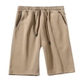 thumbnail image 2 of DayScoop Mens Big and Tall Shorts Plus Size Bottoms Solid Color Casual Fashion Sports Drawstring Elastic Waistband Pockets Oversize Shorts Pants, 2 of 5