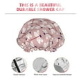 thumbnail image 4 of Dragonfly Print No.9095 Shower Cap, Reusable Bath Hair Hat for all Hair Lengths Hair Cover with Elastic Band Double Waterproof Layers Bathing Hat, 4 of 5