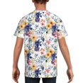 thumbnail image 5 of Wukai Lilies Flowers Youth Unisex Short Sleeve T-Shirt for Boys, Girls, Teens, and Kids-X-Small, 5 of 7