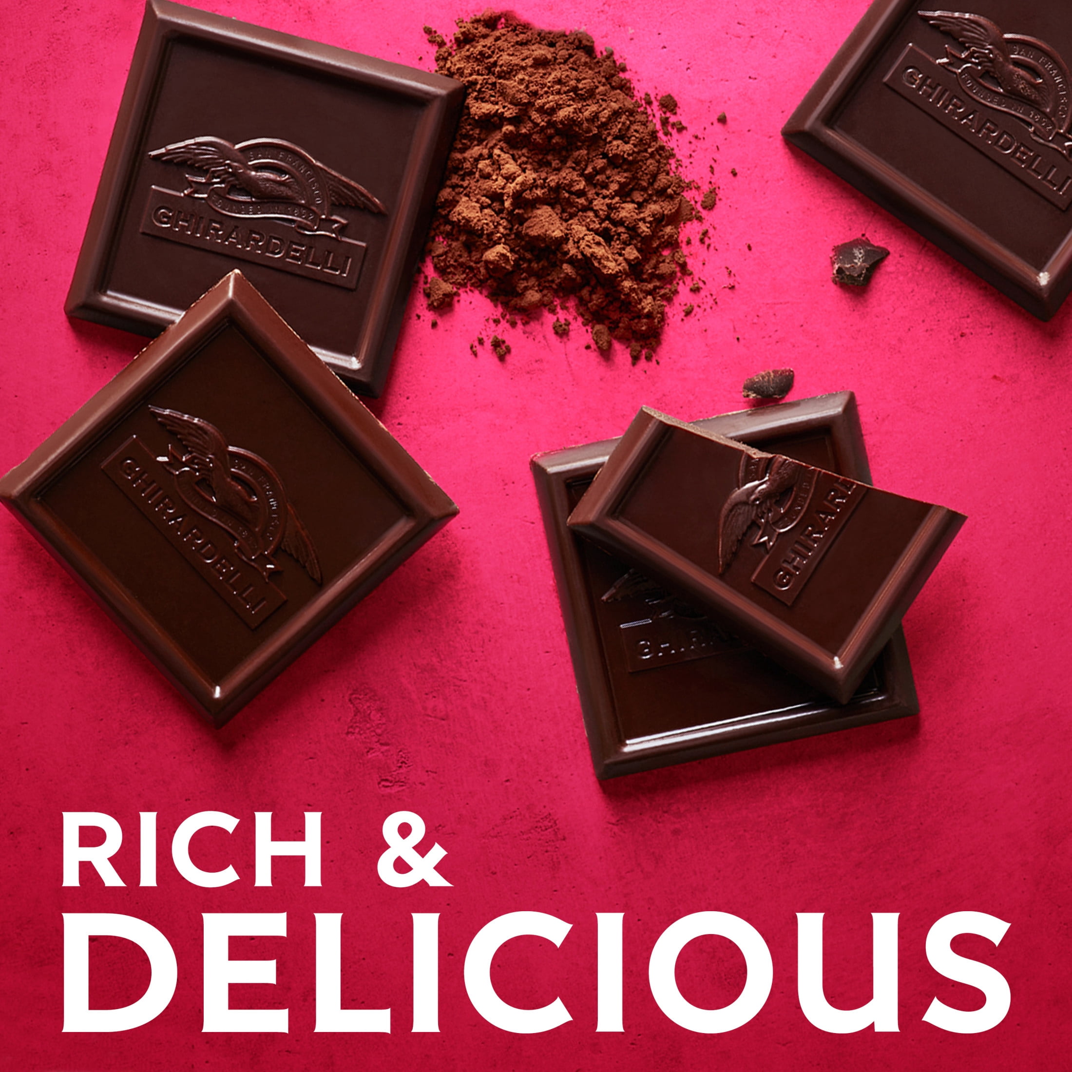 GHIRARDELLI PREMIUM DARK Chocolate SQUARES Assortment, 4.1 oz Bag