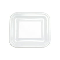 TrueCraftware -Plastic Bus Box/ Tub Lid fits 14-1/2" x 12-1/2" x 5-1/2" Bus Tub White Color- Heavy Duty Plastic Restaurant Tub/Dish Washing Box Wash Basin Tub for Kitchen Organization