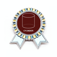 thumbnail image 1 of Matematicas espacio geométrico cilindro Insignia broche Medalla ganadora, 1 of 3