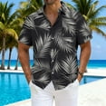 thumbnail image 2 of CYiJun George Button Down Shirts for Men Short Sleeve Wrinkle Free Casual Vacation Beach Summer Tops, 2 of 4