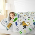 thumbnail image 4 of jejeloiu Cute Cartoon Excavator Bedding Comforter Set,Construction Vehicles Twin Comforter Sets,Orange Gray Green Bedding Set For Boys Kids,Breathable Home Decor Reversible,2 Pieces, 4 of 8