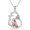 Fox, variant on Fox Necklace 925 Sterling Silver Heart Fox Pendant Necklace Cute Animal Fox Jewelry Gifts for Grandmother Mom Sister Women