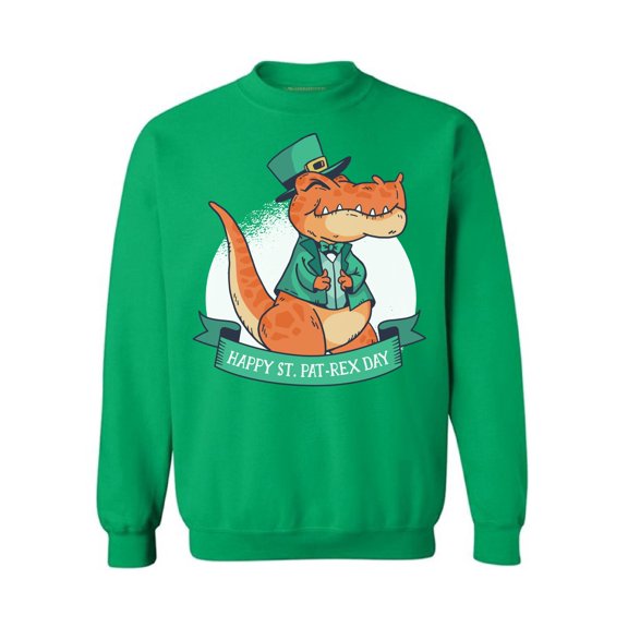 Awkward Styles Saint Patrick's Day Crewneck Top Irish Pat-rex Sweatshirts
