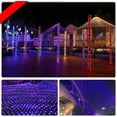 thumbnail image 4 of Zhangyh Solar Net String Lights, 96LED 1.5X1.5m Net Mesh Fairy Lights,with Remote 8 Modes Net Mesh Solar Powered Icicle Christmas Lights for Outdoor Indoor Garden Decorations, 4 of 9
