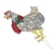 thumbnail image 3 of Luces decorativas LED Sincero pollo navideño con bufanda, 3 of 10