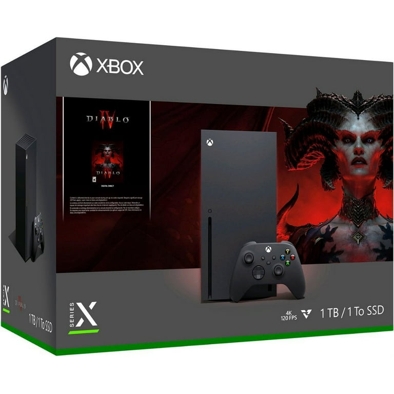 Microsoft Xbox Series X – Diablo® IV Bundle, 1TB SSD Video Gaming Console  with One Xbox Wireless Controller, Xbox 3 Month Game Pass Ultimate +