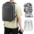 thumbnail image 1 of K&F CONCEPT Multifunctional Camera Backpack Hardshell DSLR Camera Bag 22L Large Capacity Camera Case Waterproof Photography Bag with 15.6 Inch Laptop Compartment Rain Cover for Women Men Photographers, 1 of 7