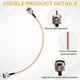 thumbnail image 1 of Adaptador PL259/UHF Hembra Macho Cable Coaxial RG142 de Baja Pérdida de 12 Pulgadas para Antena 4G LTE/WiFi, Enrutador Inalámbrico, Radioaficionado, 1 of 5