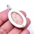 thumbnail image 2 of Golden Sunstone -Madagascar 925 Silver Plated Bali Pendant 1.95", Orange Golden Sunstone Pendant P_8032_327_3, 2 of 2