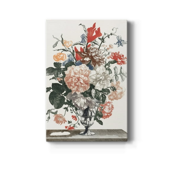 Flowers in a Glass Premium Gallery Wrapped Canvas - Ready to Hang - 8 x 12