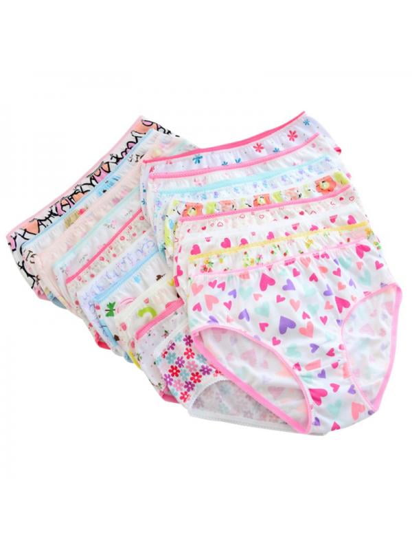 Winging Day Little Girls Cotton Soft Panties Assorted Of Prints Underwear  Size 8