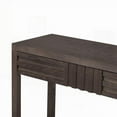 thumbnail image 4 of Console Table with Ash Veneer & Fir Wood Legs, Offering 2 Drawers & Open Storage Shelf, 4 of 11