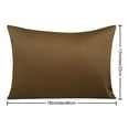 thumbnail image 2 of Egyptian cotton Toddler Pillowcase,Breathable and Cozy Travel Pillow Cover with Envelope Closure, 13" x 18", Coffee, 2 Pack, 2 of 5