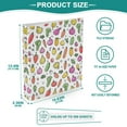 thumbnail image 3 of FORMRS 3 Ring Binder 1.5 inch with Pockets Set of 2 Clip Board 200 Sheets Capacity, Various Vegetables Pattern, 3 of 8